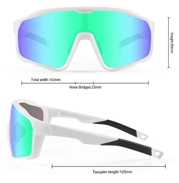 Full Frame MTB Mirrored Polarized prilagođene sportske sunčane naočale - Bang Long